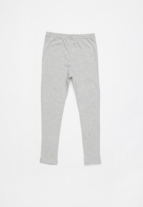 Pop Candy - Kids 2 pack leggings - grey & purple