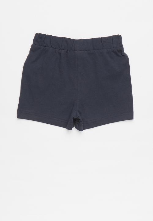 Pop Candy - Elasticated shorts - navy