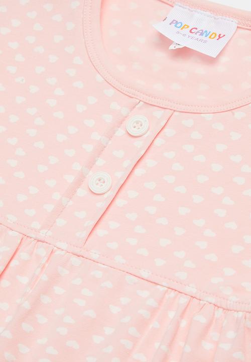 Pop Candy - Button front night dress - pink