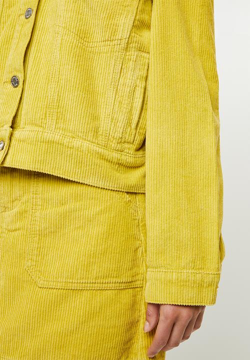 Missguided - Cord trucker jacket - yellow