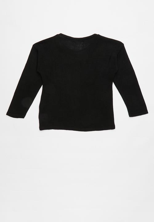 See-Saw - Jersey with pocket - black