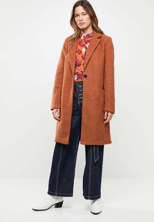 ONLY - Astrid marble coat - rust