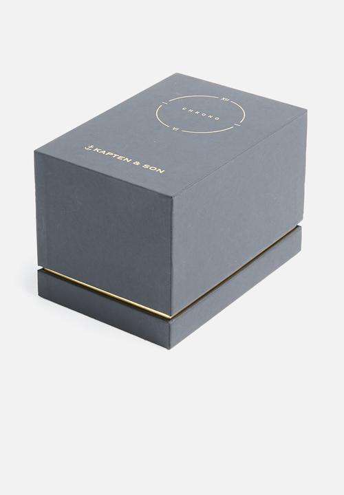 Kapten & Son - Chrono-Black Midnight Woven