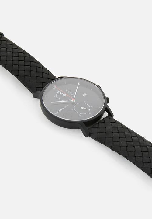 Kapten & Son - Chrono-Black Midnight Woven
