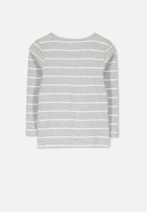 Cotton On - Jessie crew - grey & white