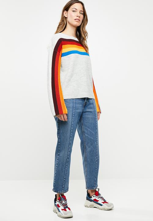 Noisy May - Rainbow sweat - grey 