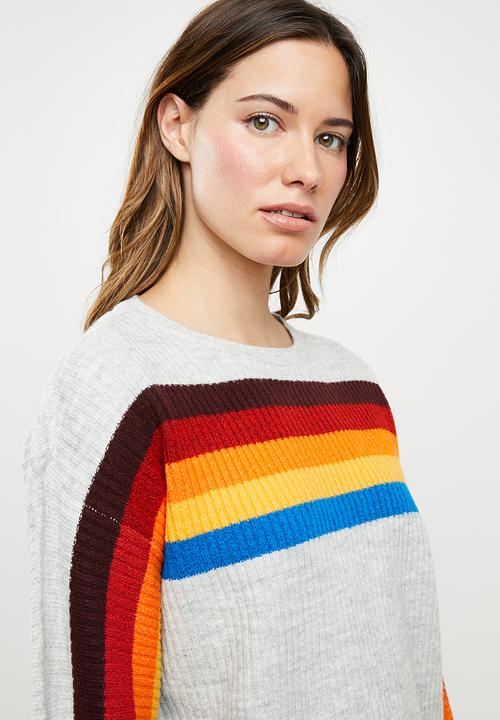 Noisy May - Rainbow sweat - grey 