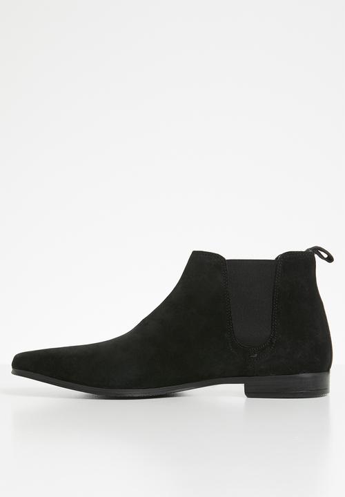 Superbalist - Strauss suede chelsea boot - black
