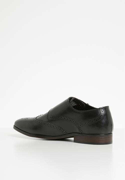 Superbalist - Breedon leather monk strap - black