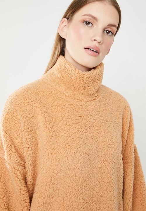 Missguided - High neck sweat dress - neutral
