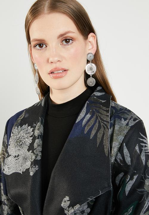 Revenge - Floral coat - navy