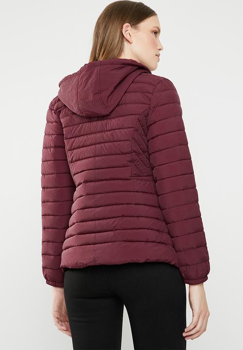 Revenge - Padded hooded jacket - red