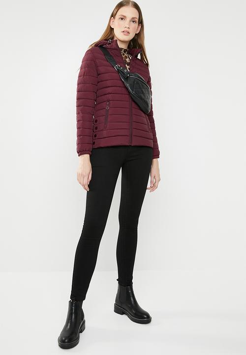 Revenge - Padded hooded jacket - red