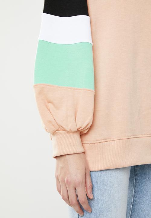 Missguided - Baby girl colour block sweat - multi