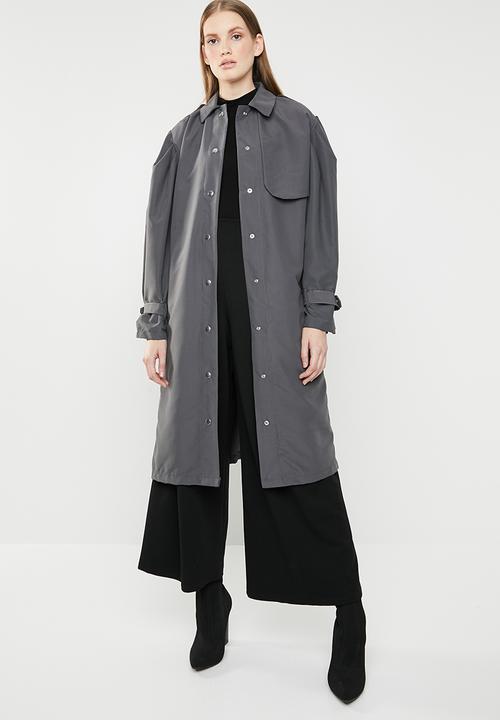 STYLE REPUBLIC - Puff sleeve coat - grey