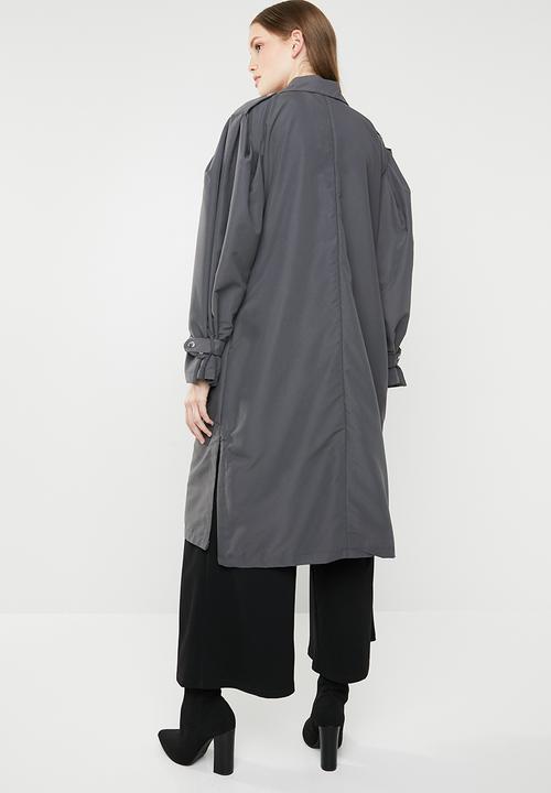 STYLE REPUBLIC - Puff sleeve coat - grey