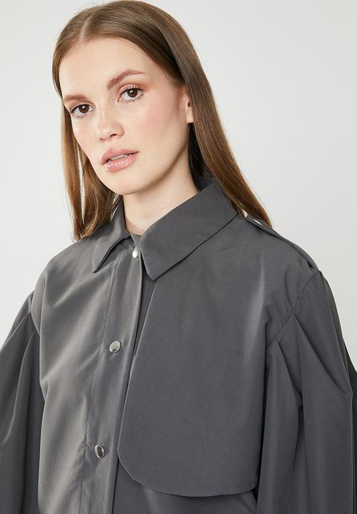 STYLE REPUBLIC - Puff sleeve coat - grey