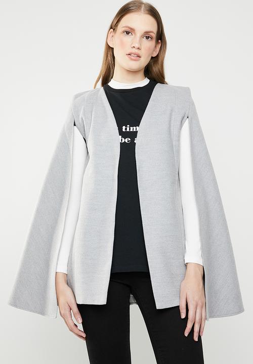 STYLE REPUBLIC - Melton cape - grey