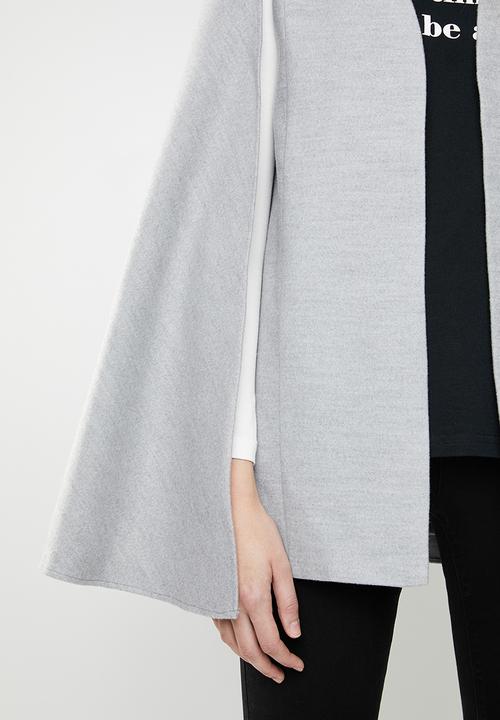 STYLE REPUBLIC - Melton cape - grey