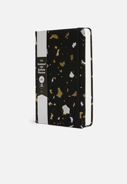 Typo - A5 fabric undated daily dairy - multi