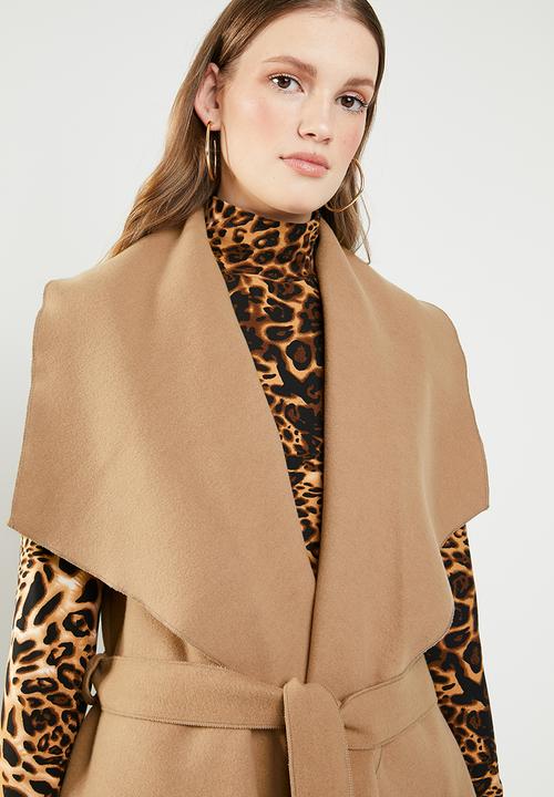 STYLE REPUBLIC - Melton coat - tan