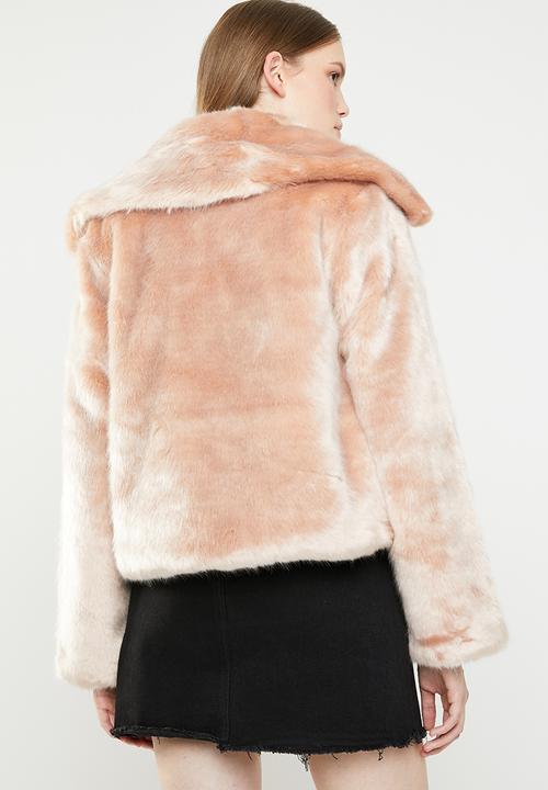 STYLE REPUBLIC - Faux fur jacket - pink