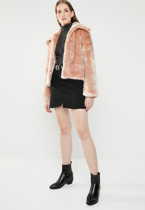 STYLE REPUBLIC - Faux fur jacket - pink
