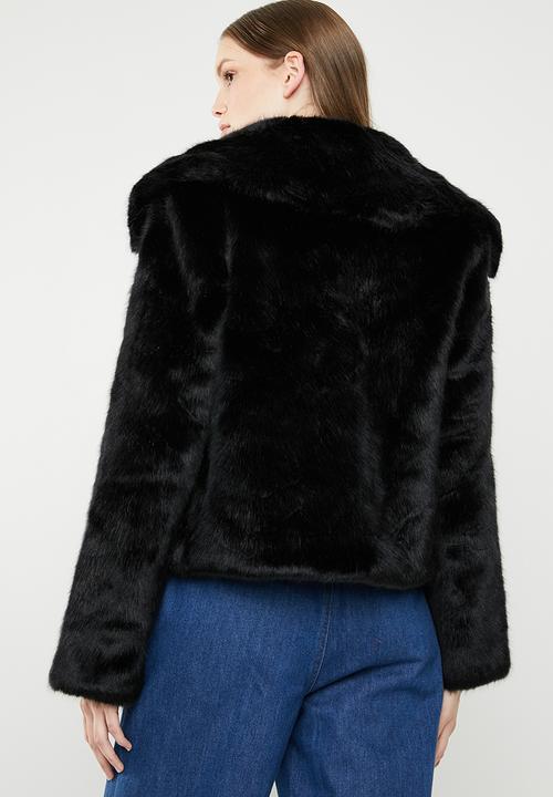 STYLE REPUBLIC - Faux fur jacket - black