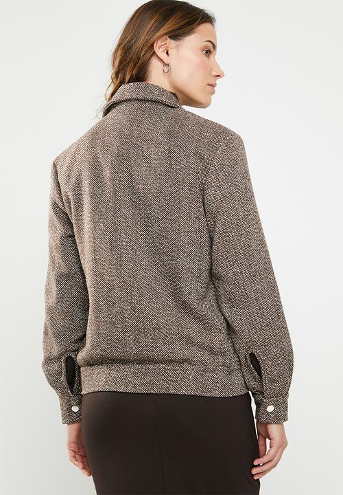 STYLE REPUBLIC - Textured jacket - brown