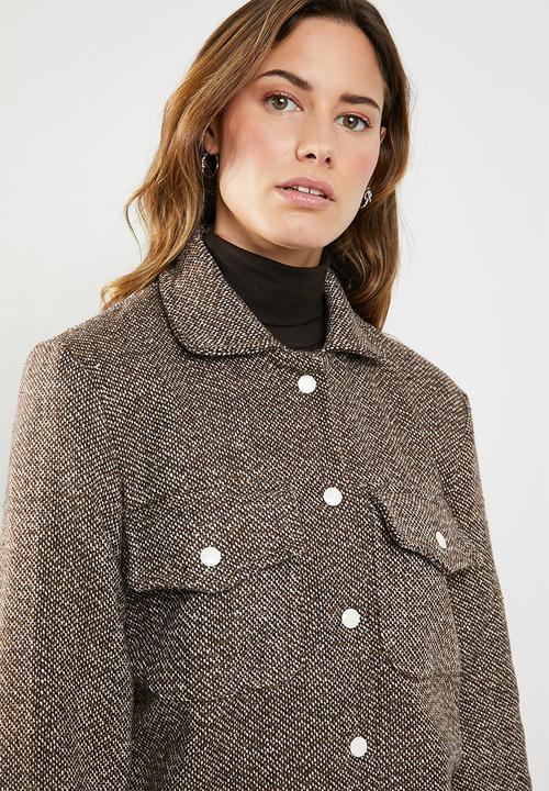 STYLE REPUBLIC - Textured jacket - brown
