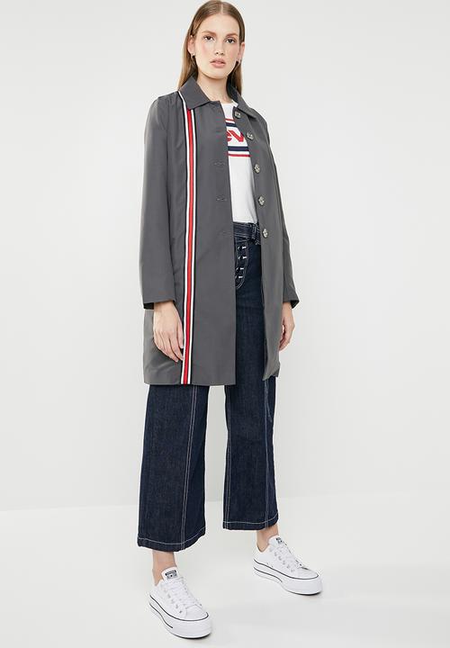 STYLE REPUBLIC - Racing stripe car coat - multi