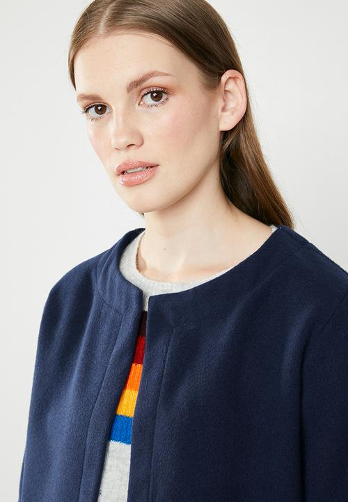 STYLE REPUBLIC - Melton coat - navy