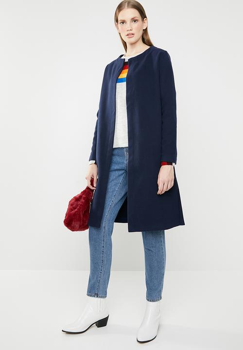 STYLE REPUBLIC - Melton coat - navy