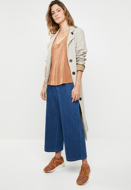 Cotton On - The deep v tee - rust