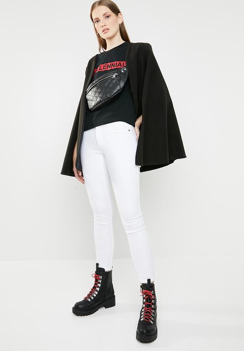STYLE REPUBLIC - Melton cape - black