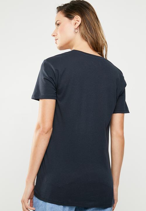 Cotton On - Tbar fox graphic T-shirt - navy
