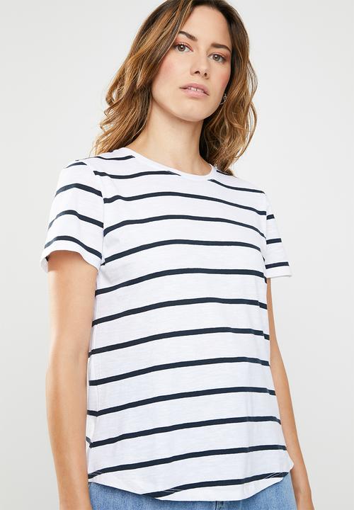 Cotton On - The crew T-shirt - navy & white