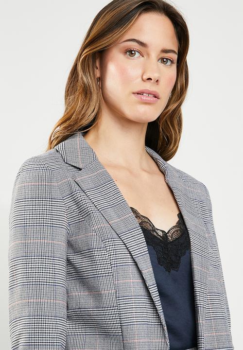 ONLY - Sophie check 3/4 blazer - multi