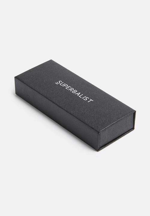 Superbalist - Charlie leather watch - black & silver
