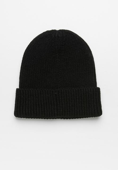 The North Face - Logo box cuffed beanie - black