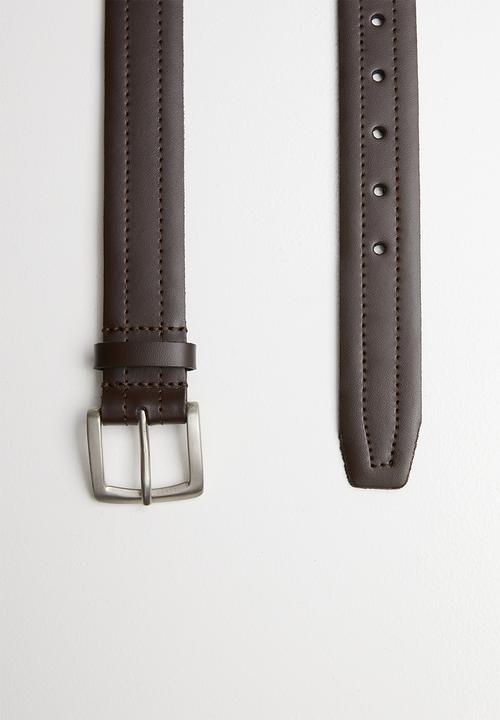 Superbalist - Smart leather belt - brown