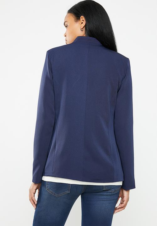 edit - Notch neck blazer - navy