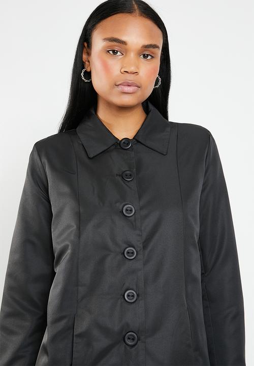 edit - Classic car coat - black