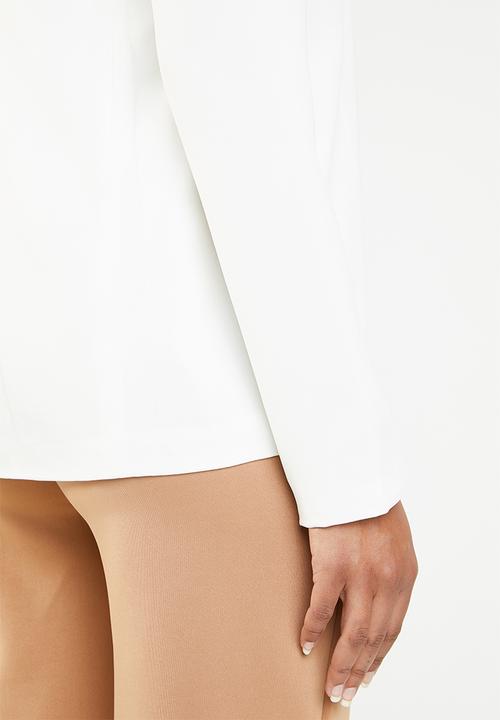 edit - Notch neck blazer - cream