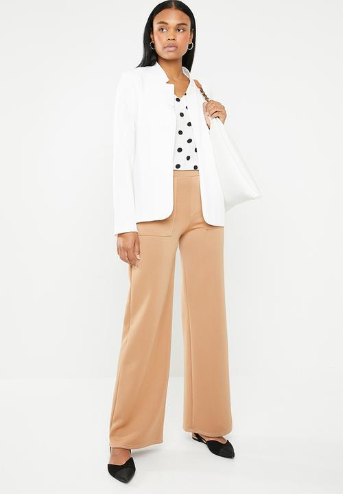 edit - Notch neck blazer - cream
