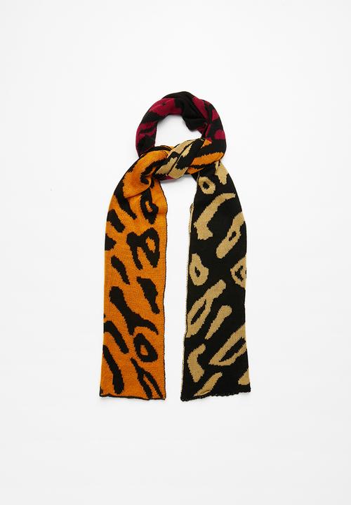Superbalist - Leopard print oversized scarf - multi