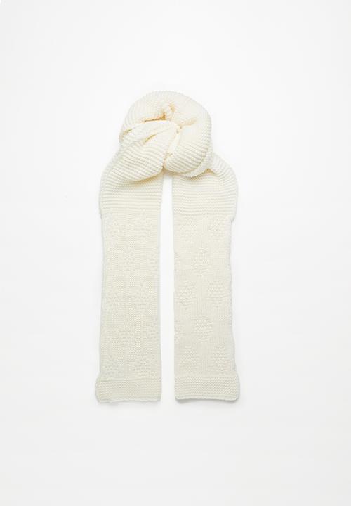 Superbalist - Chunky knit scarf - cream