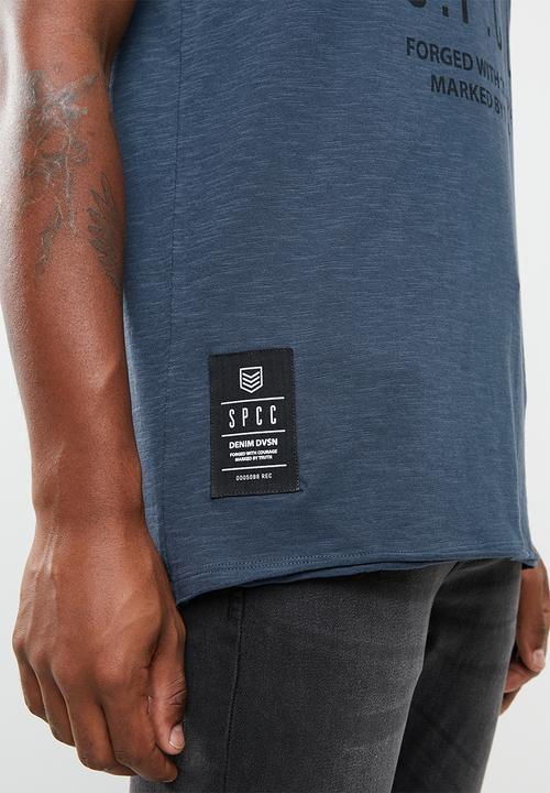 S.P.C.C - Shield logo tee - blue