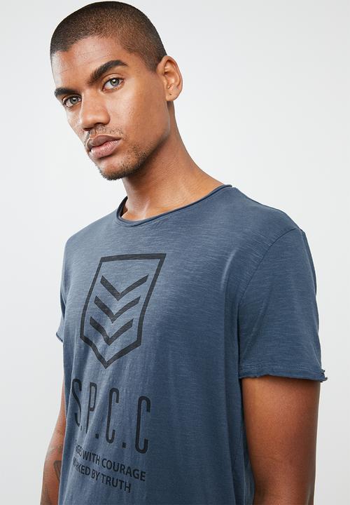 S.P.C.C - Shield logo tee - blue