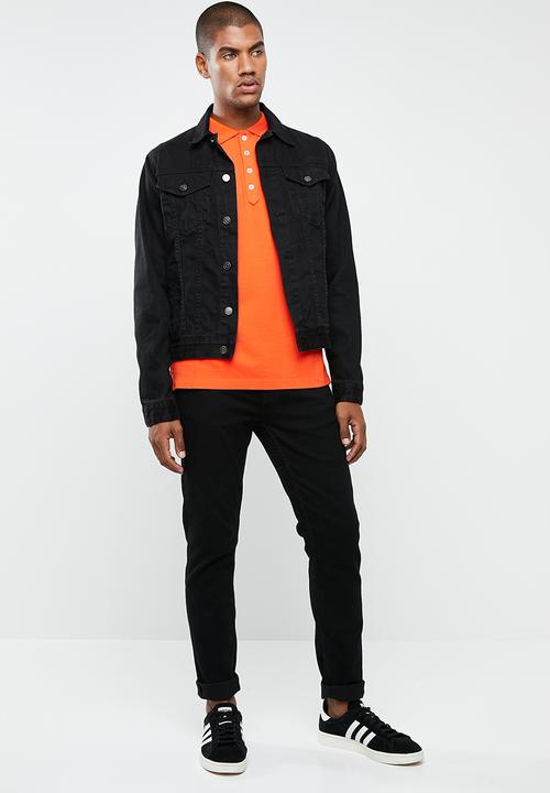 Diesel  - Heal broken short sleeve polo - orange
